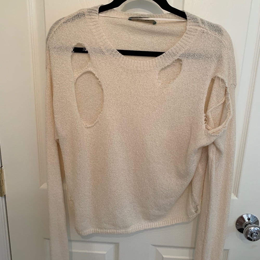 Ivory Holy Sweater